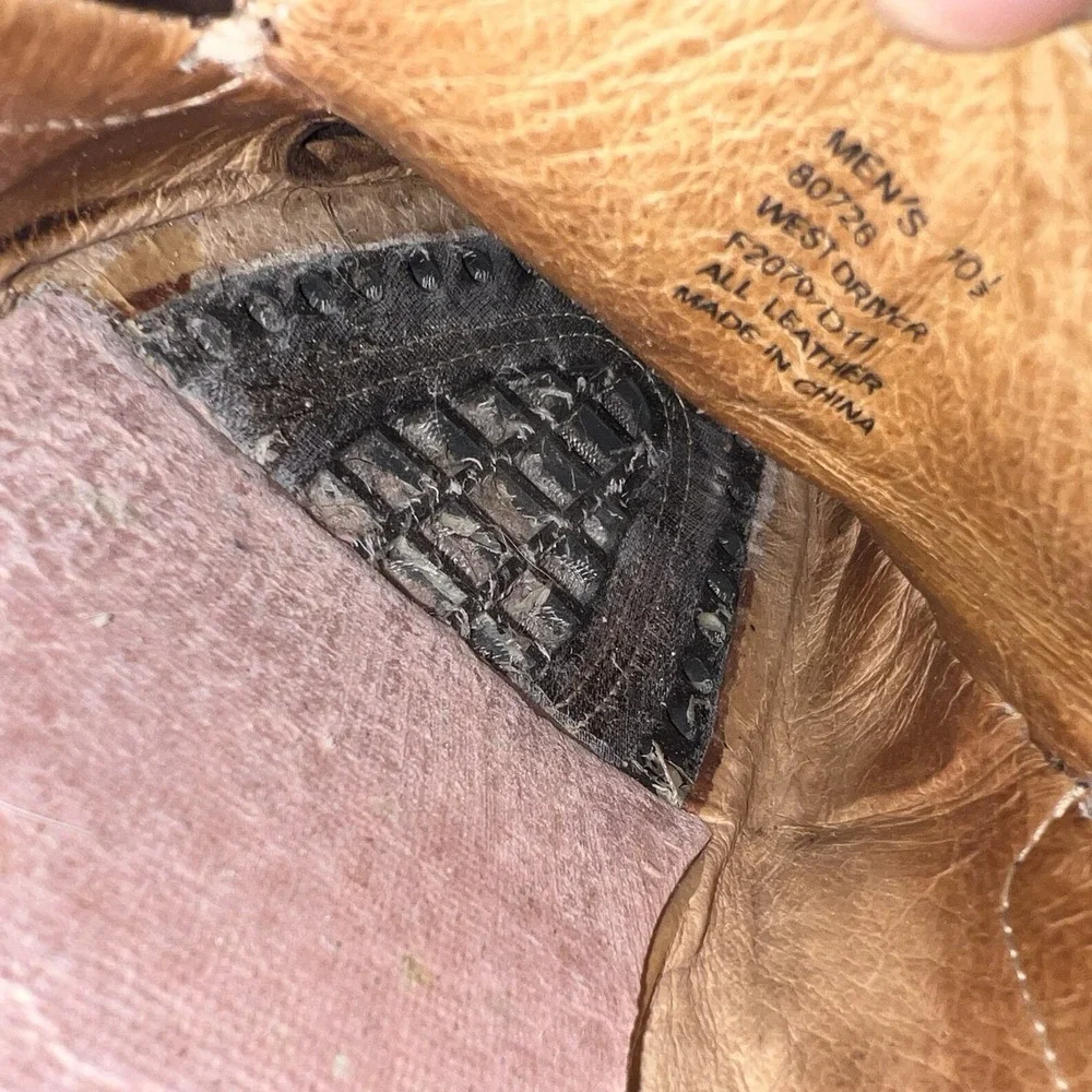 Frye Shoes Venetian Men 10.5 Brown Leather Driving Loafer Slip On Casual Office